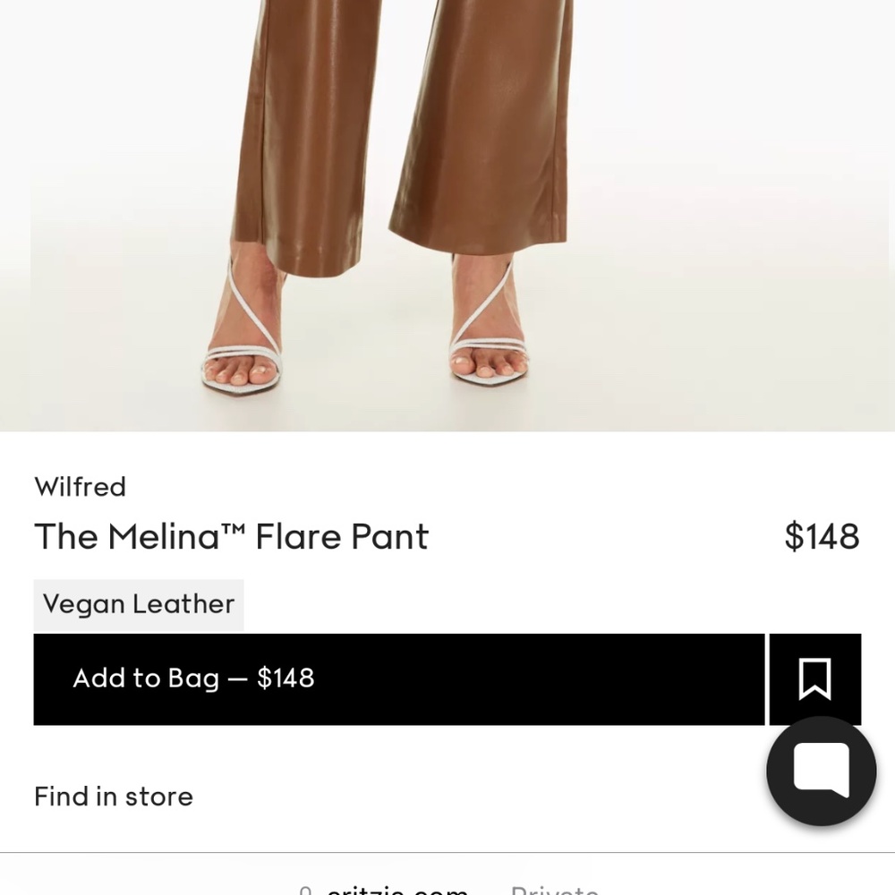 Wilfred THE MELINA™ Flare PANT ( fit is a 2-4 size) - Picture 3 of 3